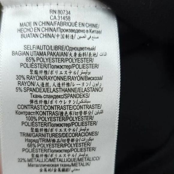 BCBGMAXAZRIA Black Lace Sleeveless Cocktail Dress XXS - Picture 8 of 9